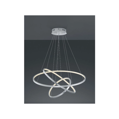 AARON SOSPENSIONE LED ACCIAIO SATINATO 3 BRI1450309