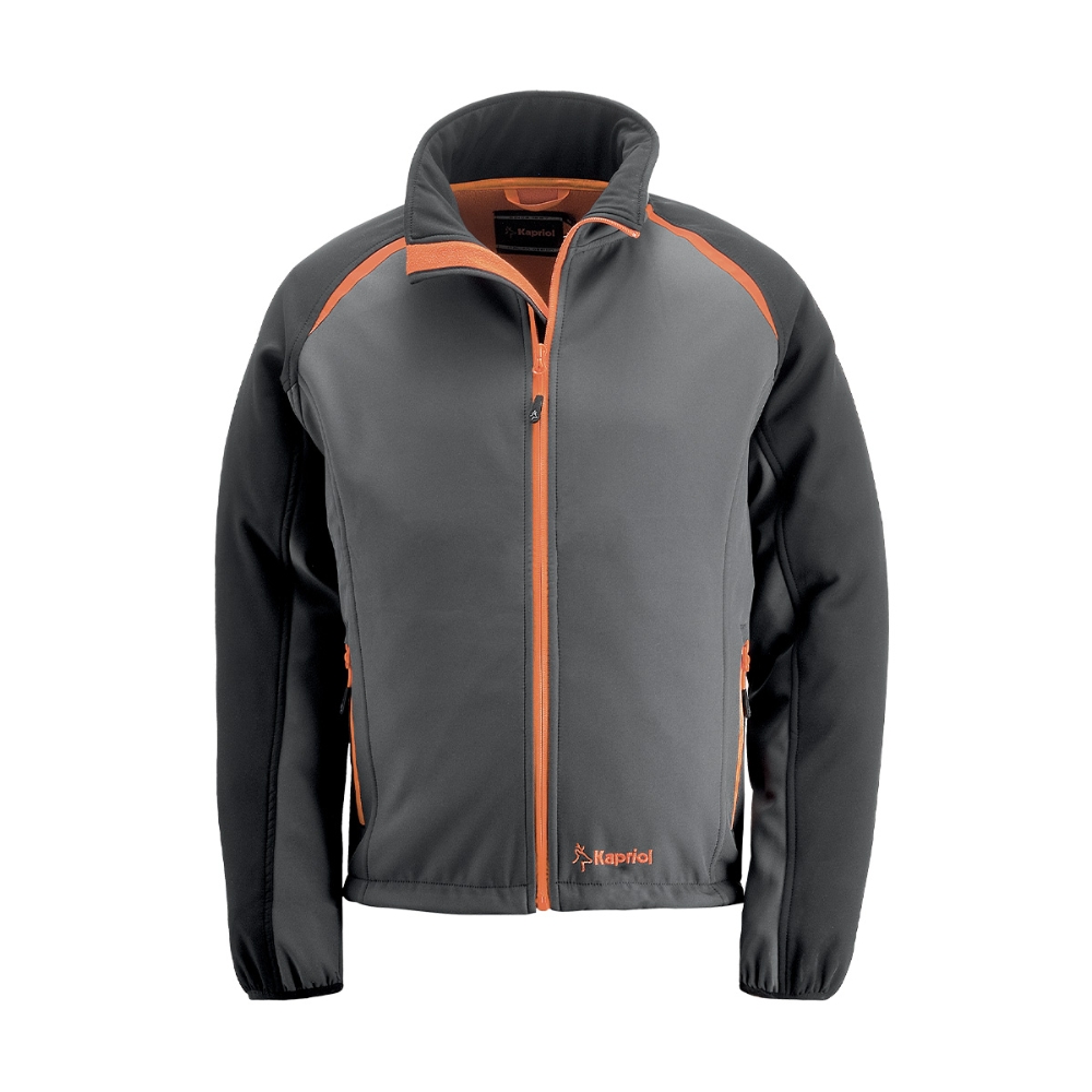 KAPRIOL Giacca SOFTSHELL EVO GRIGIO/ARANCIO XL taglia XL