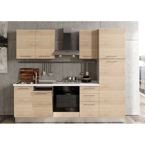 Blocco cucina L255 x P60 x H216 cm BRI1458834