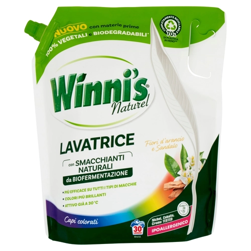 Winni's Naturel Lavatrice Capi colorati Fiori d'arancio e Sandalo pouch 30 Lavaggi 1,35 l BRI1459320