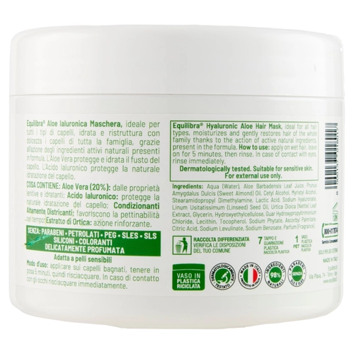 equilibra Aloe Ialuronica Maschera Idratante 450 ml BRI1462722