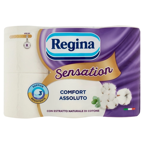 Regina Sensation carta igienica 6 rotoli BRI1462724