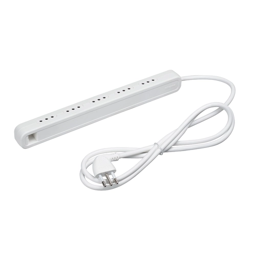 Serie multipresa ultraslim - Multipresa multipresa salvaspazio, 5 prese 10A, spina da 10A, cavo da 1,5 metri 10A BRI1466217