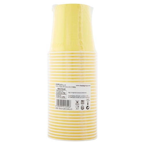 Bicchieri riutilizzabili gialli P25 BRI1469412