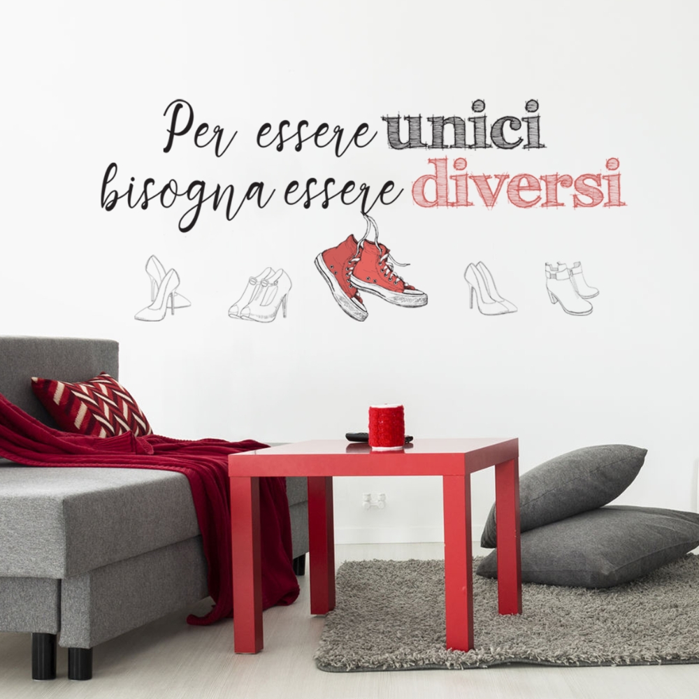 Image of No Brand Sticker Sticker Words Up Essere Diversi 31x31 lettering014