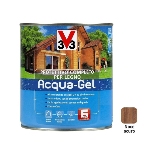 Impregnante protettivo completo per legno acqua gel all' acqua da 2,5 L BRI148195
