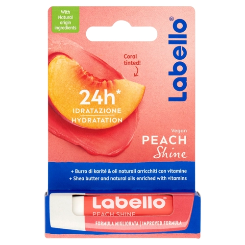 Labello Peach Shine 4.8 G Burrocacao Labbra Colore BRI1484760