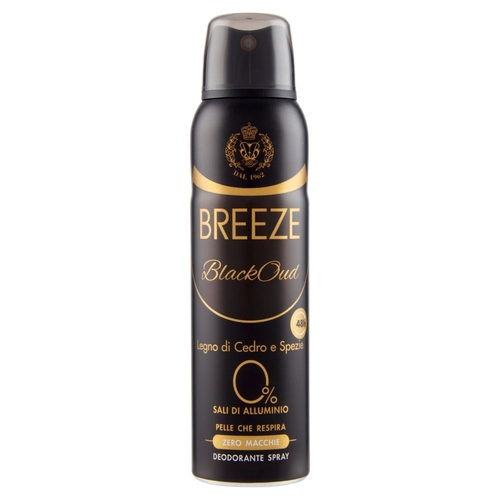 Breeze Blackoud Legno Di Cedro E Spezie Deodorante Spray 150 Ml BRI1486495
