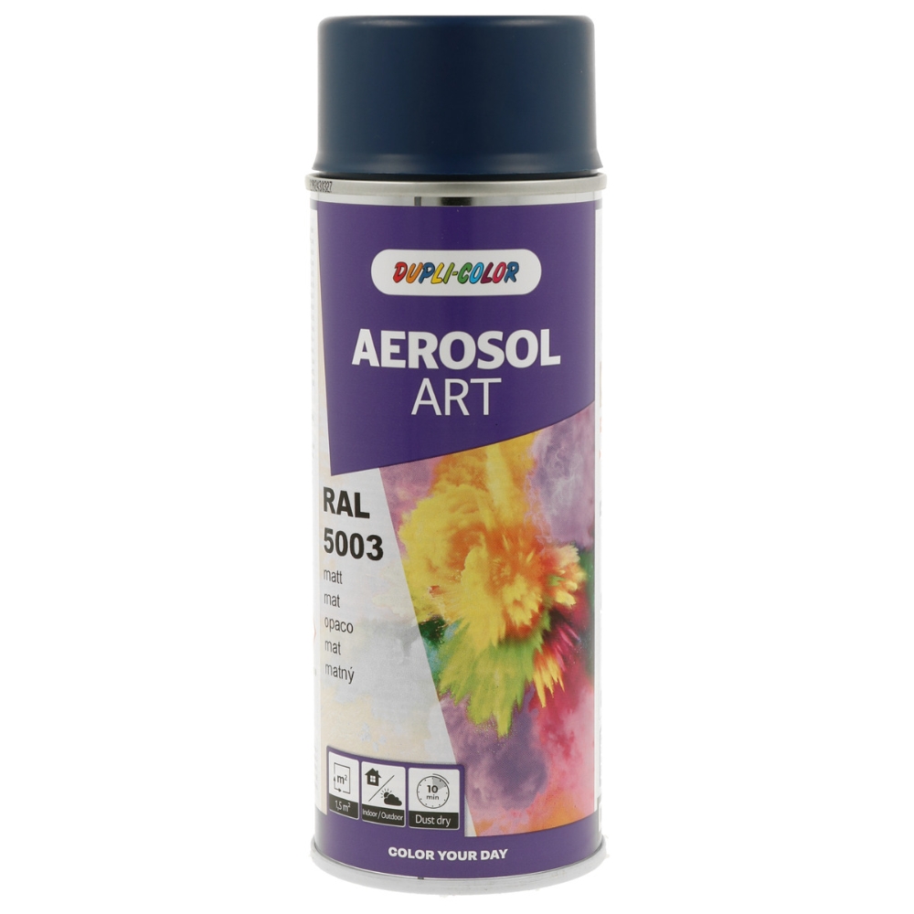 Image of DUPLI-COLOR Vernice spray AEROSOL ART RAL 5003 OP BLU ZAFFIRO blu da 0,4 L014