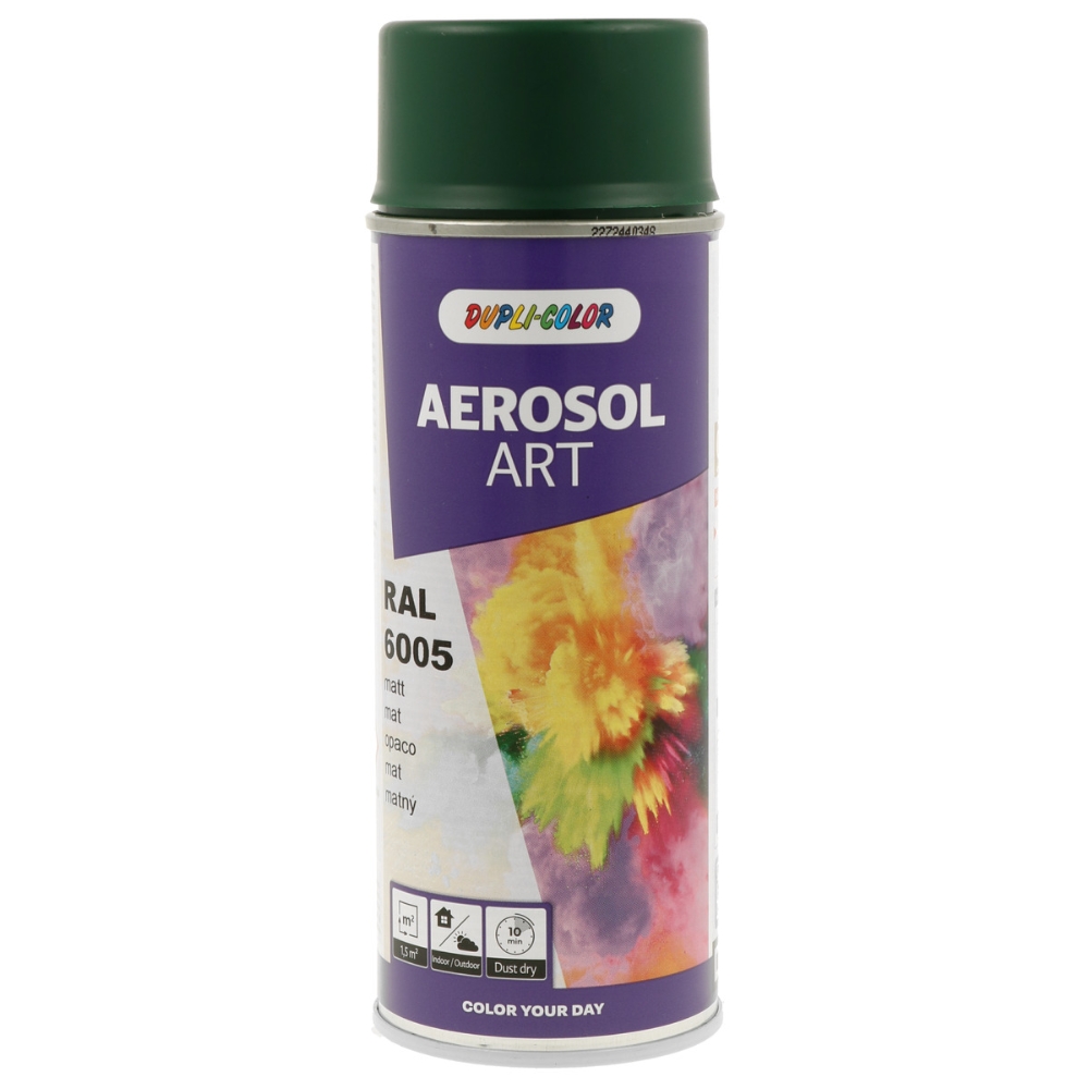 Image of DUPLI-COLOR Vernice spray AEROSOL ART RAL 6005 OP VERDE MUSCHIO verde da 0,4 L014