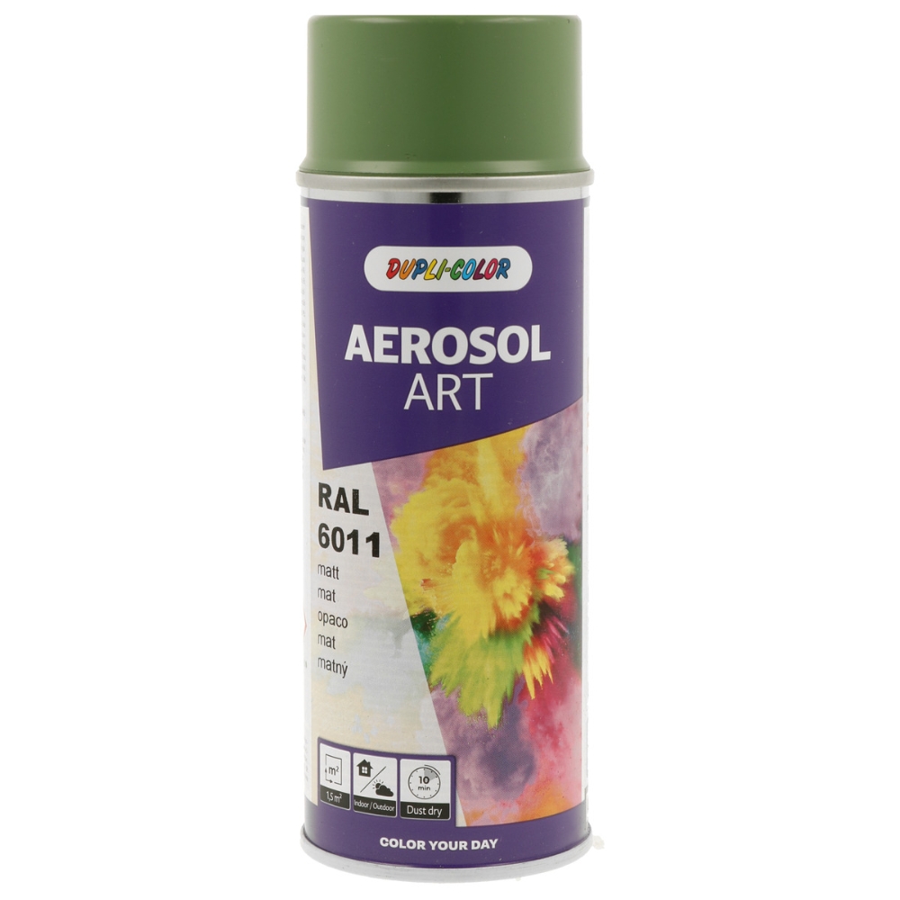 Image of DUPLI-COLOR Vernice spray AEROSOL ART RAL 6011 OP VERDE RESEDA verde da 0,4 L014