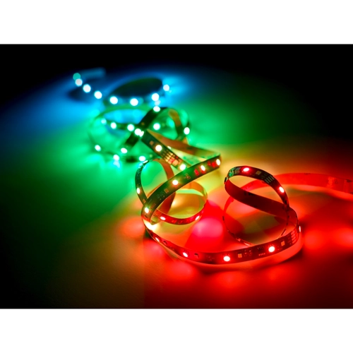 Striscia LED RACER STRISCIA LED ANCHE RGB EFFETTO RAINBOW CON EFFETTO SOUND TAGLIABILE CON TELECOMANDO MULTIFUNZIONE L. 3 METRI, 10,5 W BRI1506918
