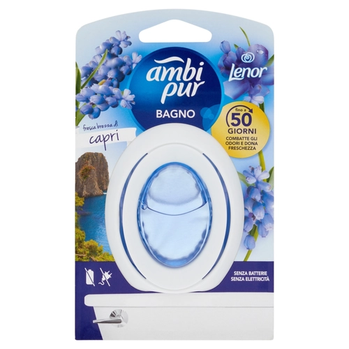 Ambi Pur Bagno Profumatore per Ambienti Elimina e Previene gli Odori, Fresca Brezza di Capri 7,5 ml BRI1507271