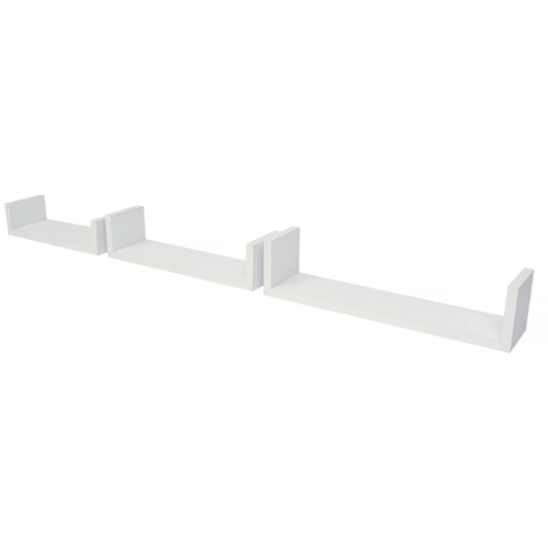 SET 3 MENSOLE U BIANCO 100X420X100 BRI1507310