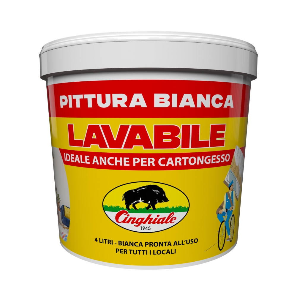 Image of CINGHIALE Idropittura per cartongesso 4L014