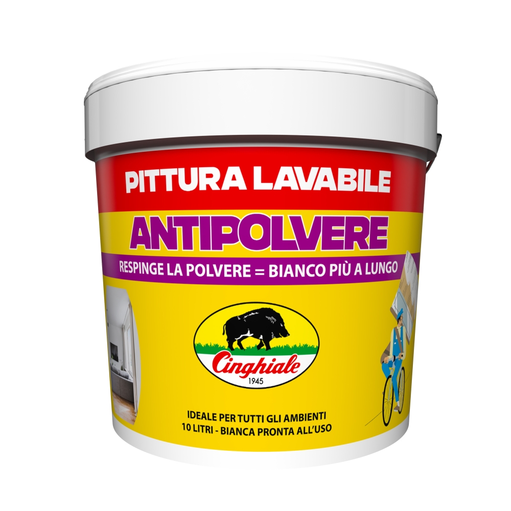 Image of CINGHIALE Idropittura Antipolvere 10L014