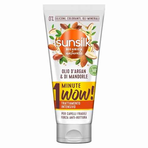 sunsilk Ricarica naturale Olio d'Argan & di Mandorle 1 Minute Wow! Trattamento Intensivo 180 mL BRI1509922