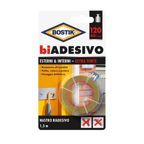 Nastro biADESIVO esterni & interni 19mm x 1,5m BRI1512369