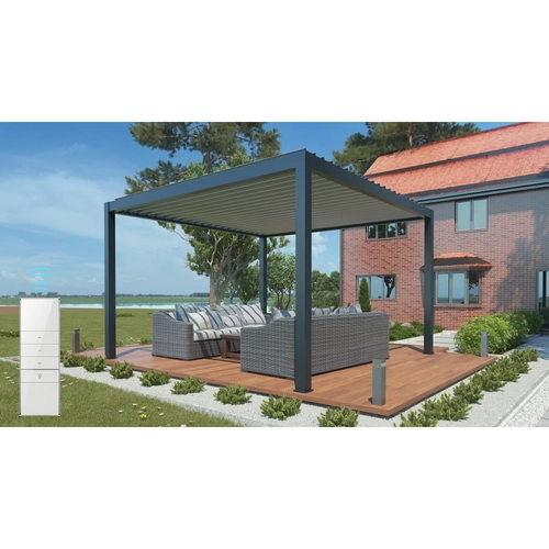 Pergola bioclimatica BIOCLIMATICA BOUGANVILLE 4X4X2.5M BRI1513514