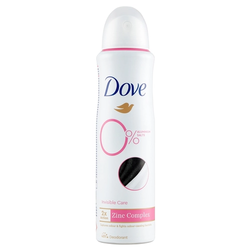 Dove 0% Aluminium salts Invisible Care Deodorant 150 ml BRI1516971