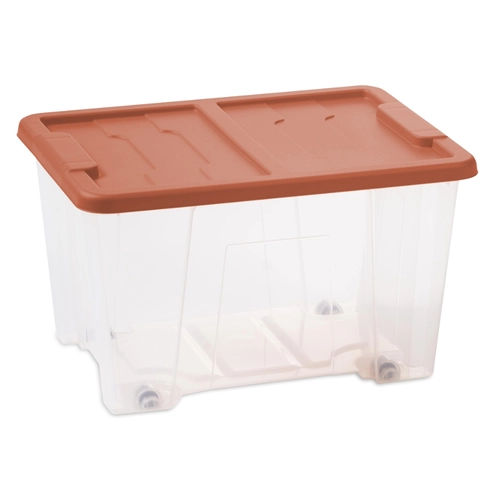 Contenitore Master Box 15L, trasparente/rosso BRI1518703