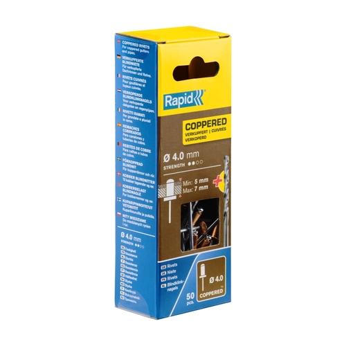 Rivetti ramati Ø4,0 x 10 mm con punta da trapano BRI1519307