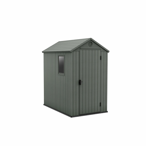 Casetta Darwin 4x6 verde, L125,8 x P184,5 cm, in polipropilene BRI1519364