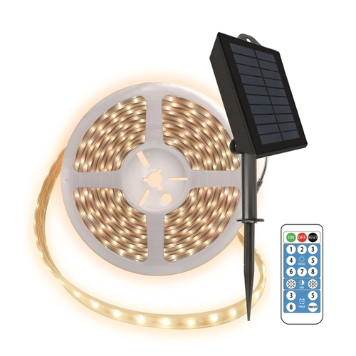 Striscia LED kit con pannello solare, luce calda, 2,5 W BRI1520942