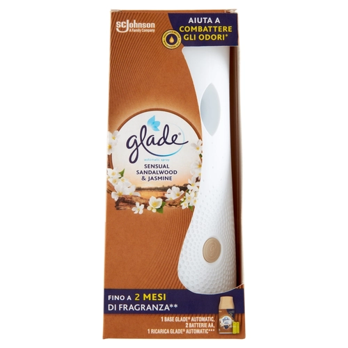 Glade Automatic Spray, Profumatore per Ambienti Base con Ricarica, Fragranza Sandalo di Bali 269 ml BRI1522677