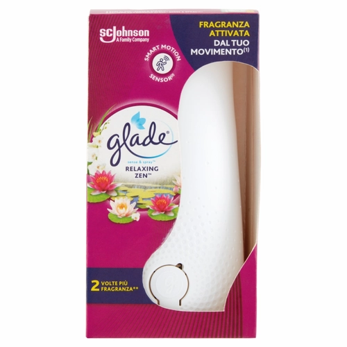 Glade Sense & Spray, Profumatore Ambiente con sensore di movimento, Fragranza Relaxing Zen 18 ml BRI1522740