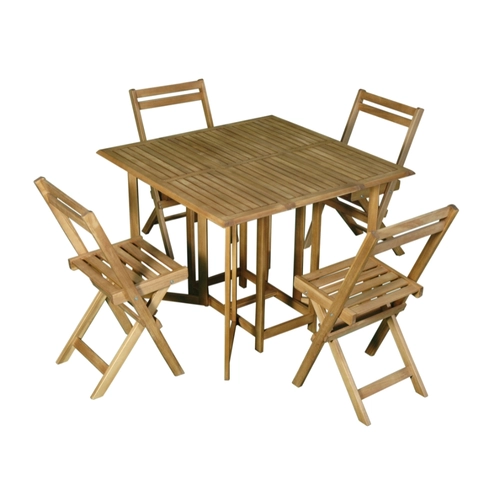 Set 4 posti in acacia / legno di acacia BRI1523083