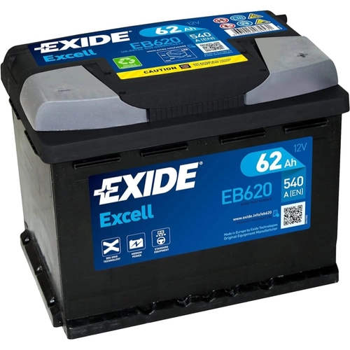 Batteria auto Exide potenza 62 Ah BRI1523627
