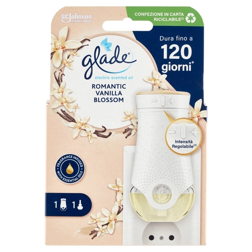 Glade® Liquido Elettrico Base con Ricarica, Profumatore per ambienti, Fragranza Vaniglia 20ml BRI1532553
