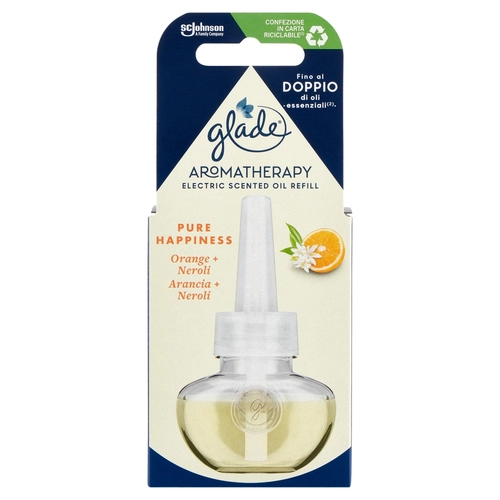 Glade® Aromatherapy Liq. Elettrico Ricarica, Profumatore per ambienti, Fragranza Pure Happiness 20ml BRI1532556