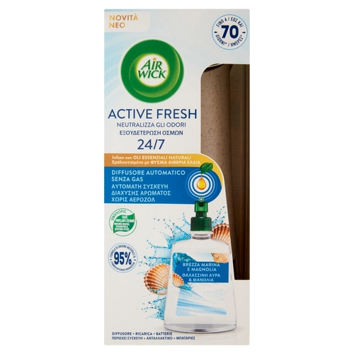 Air Wick Active Fresh Diffusore Automatico Brezza Marina e Magnolia Profumatore per ambiente 228 ml BRI1533063