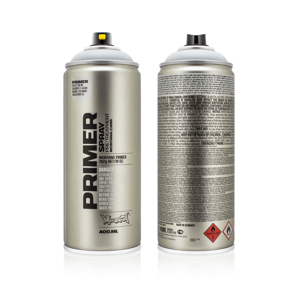 Image of MONTANA Vernice spray TECH 2450 FONDO ALLUMINIO grigio da 0,4 L014