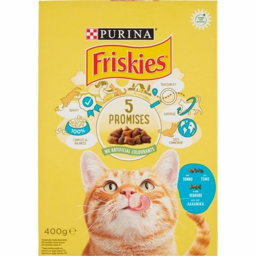 PURINA FRISKIES Gatto Adult Con Tonno e con Verdure 400 g BRI15351