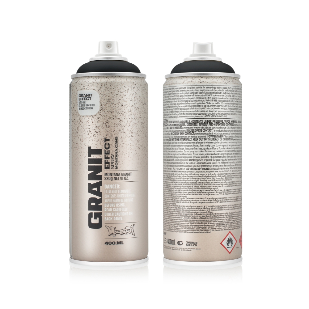 Image of MONTANA Smalto spray EFFECT EG9000 GRANITO NERO nero da 0,4 L014