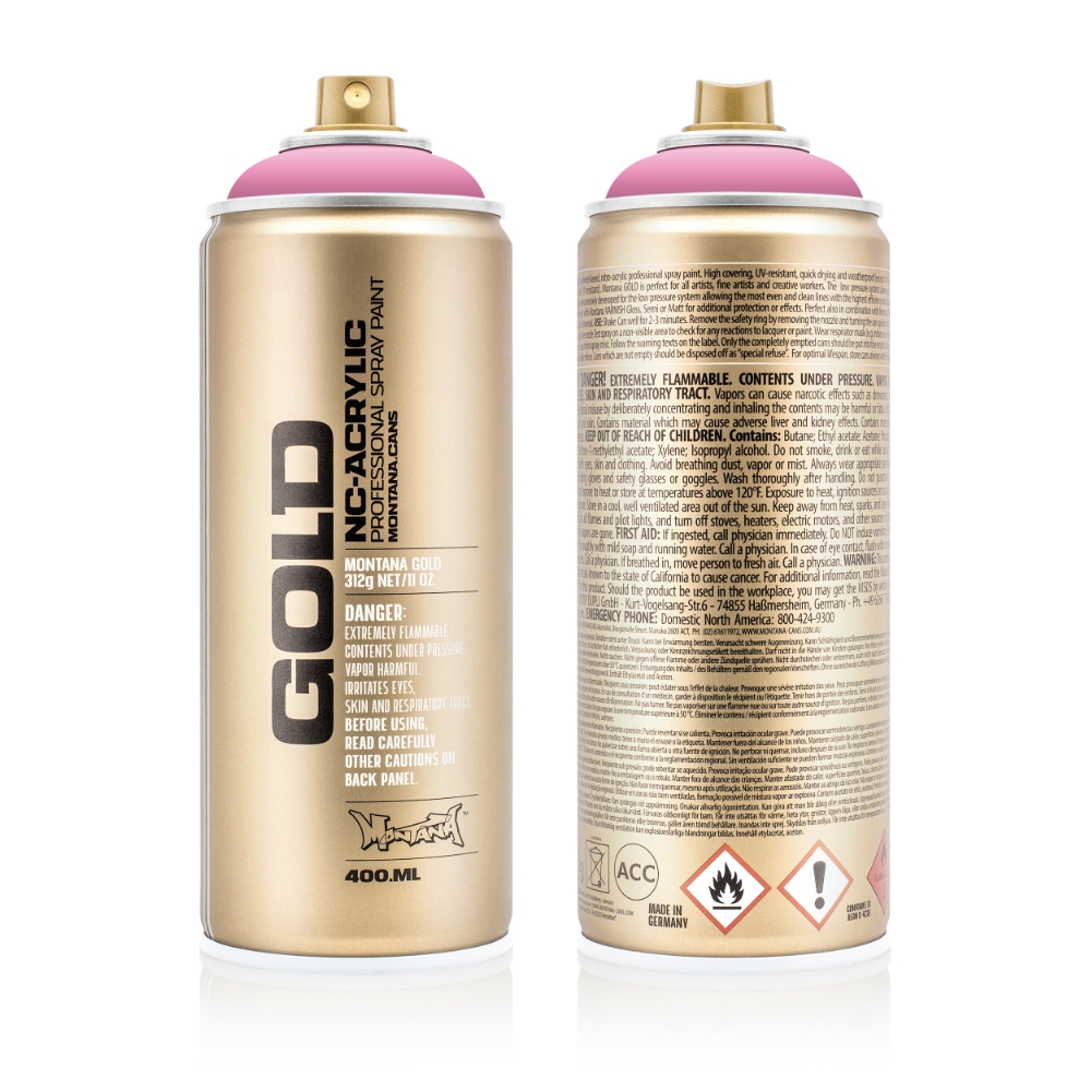 Image of MONTANA Smalto spray GOLD S4000 SHOCK ROSA CHIARO rosa da 0,4 L014