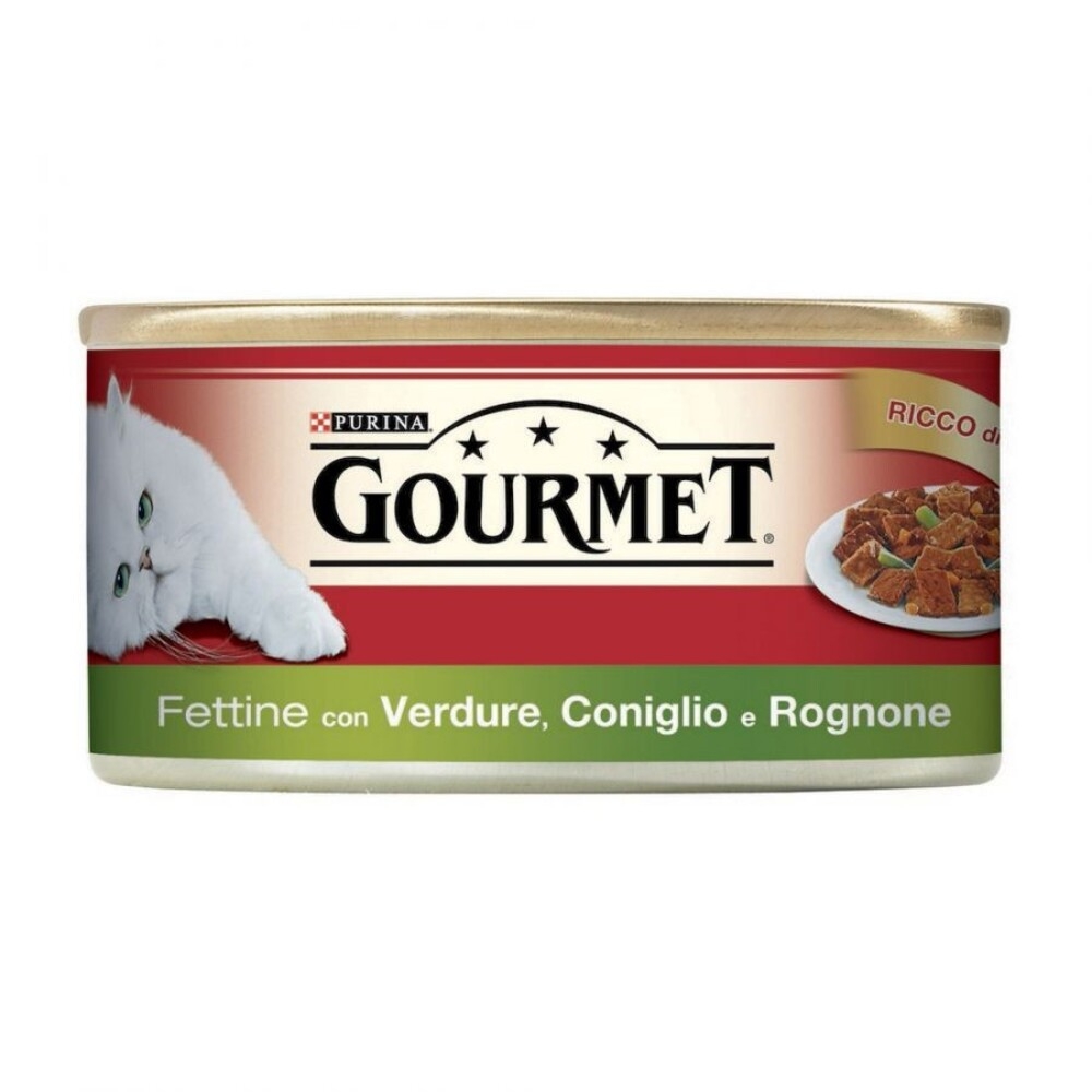Gourmet Gourmet Gatto Coniglio e Rognone 195 gr
