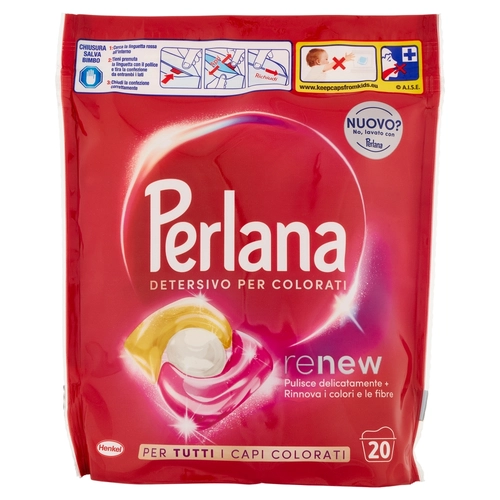 PERLANA Caps Detersivo Colorati 20 lavaggi 20 x 13,5 g BRI1537667