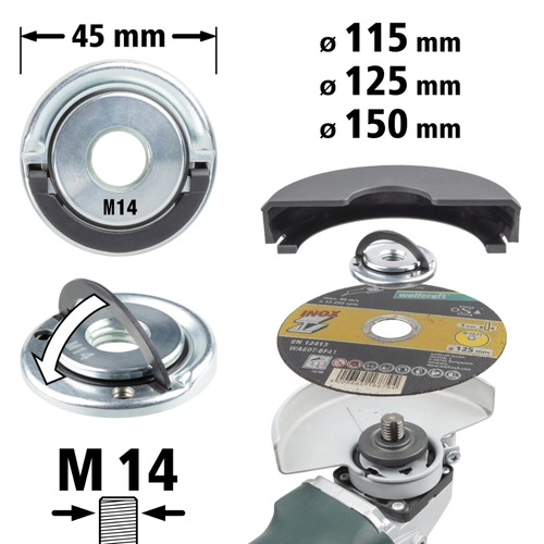 Dado a serraggio rapido per smerigliatri BRI1538610