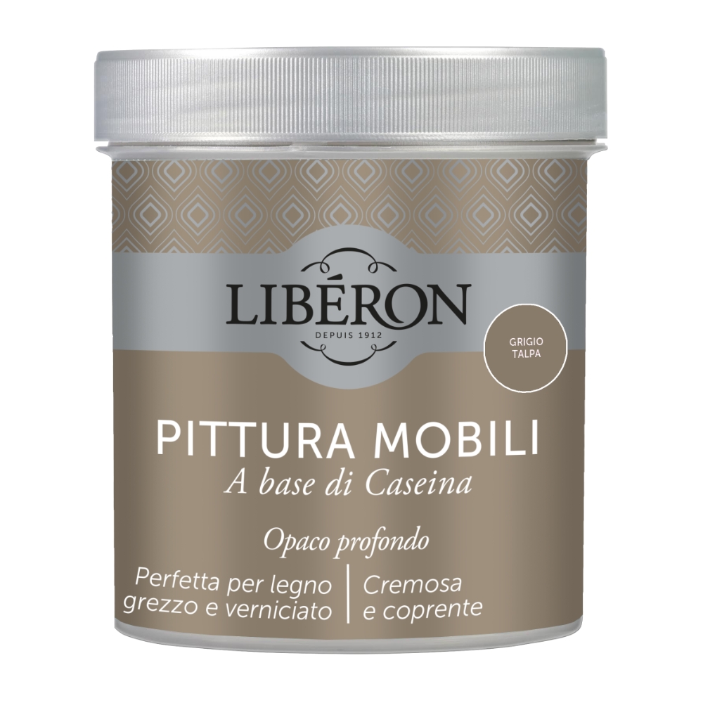 V33 Pittura mobili alla caseina grigio talpa da 500 mL