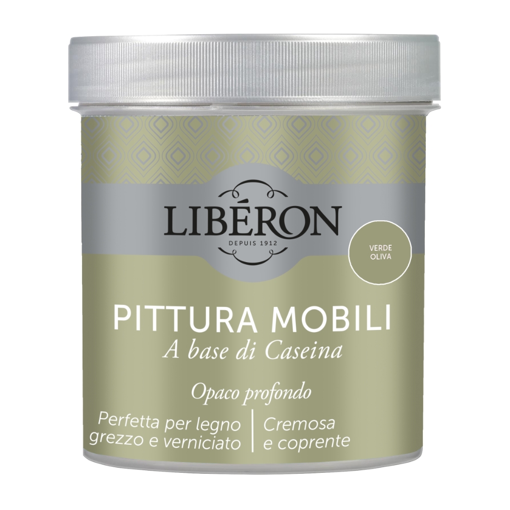 V33 Pittura mobili alla caseina verde oliva da 500 mL