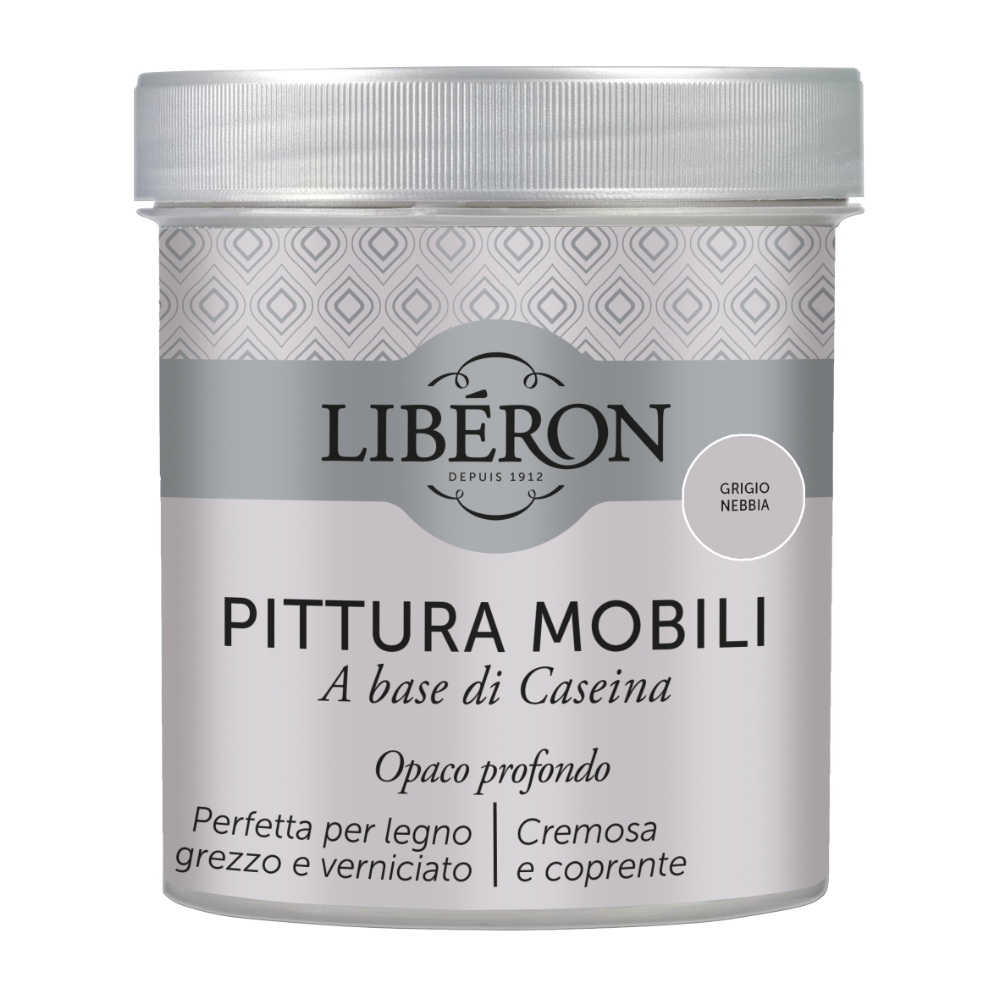 V33 Pittura mobili alla caseina grigio nebbia da 500 mL