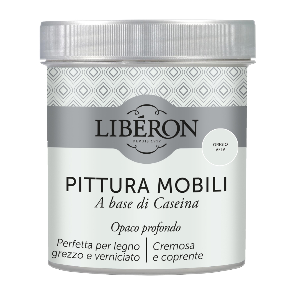V33 Pittura mobili alla caseina grigio vela da 500 mL