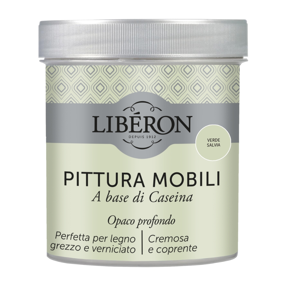 V33 Pittura mobili alla caseina verde salvia da 500 mL