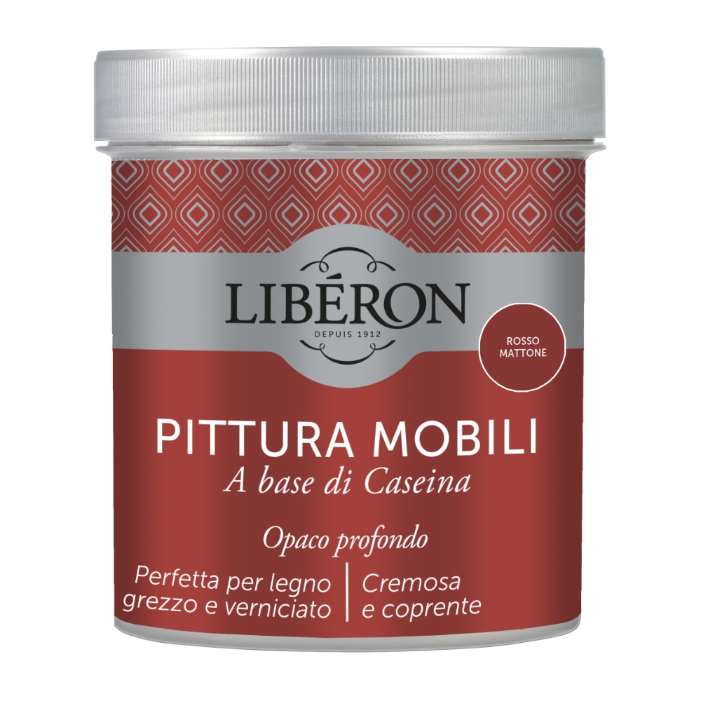 V33 Pittura mobili alla caseina rosso mattone da 500 mL