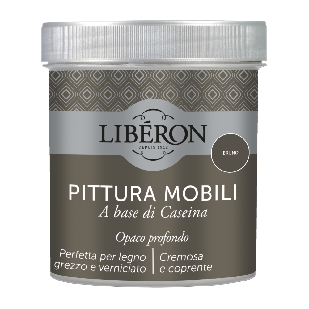 V33 Pittura mobili alla caseina bruno da 500 mL