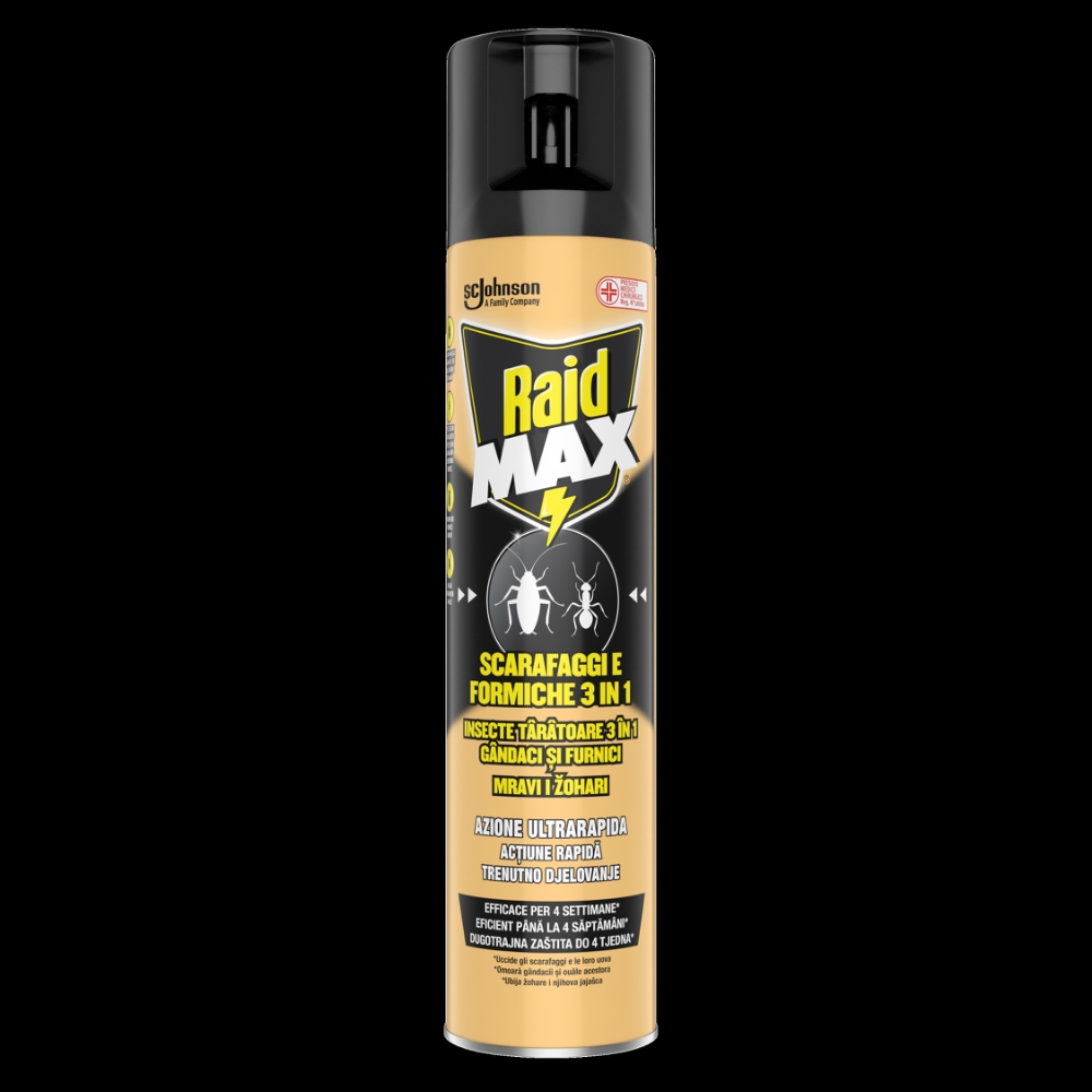 Raid Insetticida con funzione abbattente, repellente, preventiva